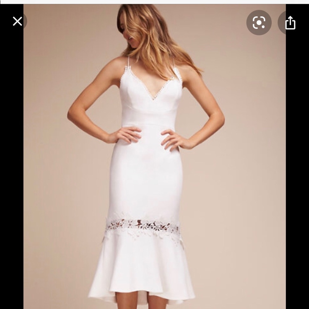 Nicholas white midi dress